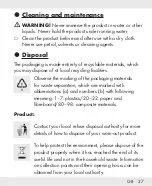 Preview for 27 page of Parkside PLDM A1 Operation And Safety Notes