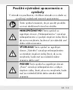 Preview for 113 page of Parkside PLDM A1 Operation And Safety Notes