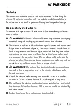 Preview for 8 page of Parkside PLEM 50 C4 Operating Instructions Manual