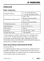 Preview for 196 page of Parkside PLEM 50 C4 Operating Instructions Manual