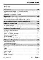 Preview for 422 page of Parkside PLEM 50 C4 Operating Instructions Manual