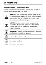 Preview for 425 page of Parkside PLEM 50 C4 Operating Instructions Manual