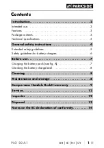 Preview for 5 page of Parkside PLG 20 A1 Translation Of The Original Instructions