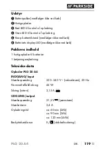 Preview for 124 page of Parkside PLG 20 A4 Operating Instructions Manual