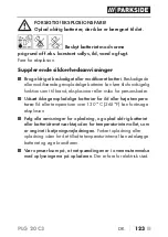 Preview for 129 page of Parkside PLG 20 C3 Translation Of The Original Instructions