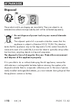 Preview for 17 page of Parkside PLGK 12 A3 Translation Of The Original Instructions