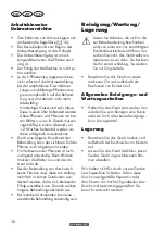 Preview for 12 page of Parkside PLHLG 2000 C2 Translation Of The Original Instructions