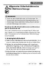 Preview for 60 page of Parkside PLLA 12 B2 Translation Of The Original Instructions