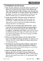 Preview for 62 page of Parkside PLLA 12 B2 Translation Of The Original Instructions