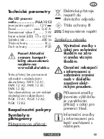 Preview for 69 page of Parkside PLLA 12 C3 Translation Of The Original Instructions