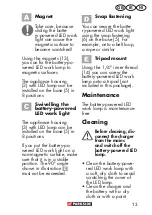 Preview for 13 page of Parkside PLLA 12-Li A1 Translation Of The Original Instructions