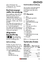 Preview for 19 page of Parkside PLLA 12-Li A1 Translation Of The Original Instructions