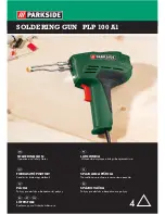 Parkside PLP 100 A1 SOLDERING GUN Operation And Safety Notes preview