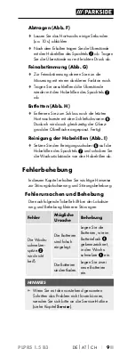 Preview for 13 page of Parkside PLPRS 1.5 B3 Operating Instructions Manual