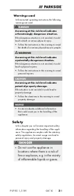 Preview for 7 page of Parkside PLPRS 1,5 B4 Operating Instructions Manual