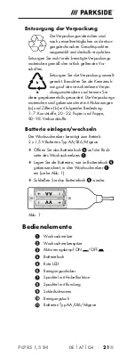 Preview for 25 page of Parkside PLPRS 1,5 B4 Operating Instructions Manual