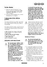 Preview for 17 page of Parkside PLSA 40-Li C2 Translation Of The Original Instructions