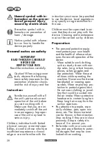 Preview for 28 page of Parkside PLSA 40-Li C2 Translation Of The Original Instructions