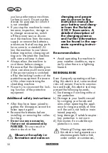 Preview for 32 page of Parkside PLSA 40-Li C2 Translation Of The Original Instructions