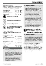 Preview for 53 page of Parkside PMBA 20-Li B2 Translation Of The Original Instructions