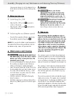 Предварительный просмотр 12 страницы Parkside PMFW 280 A1 -  3 Operation And Safety Notes