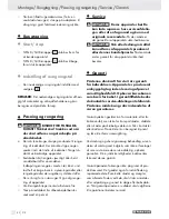 Предварительный просмотр 42 страницы Parkside PMFW 280 A1 -  3 Operation And Safety Notes