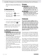 Preview for 12 page of Parkside PMFW 280 A1 -  4 Operation And Safety Notes