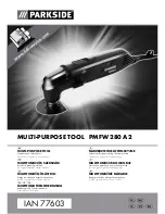 Preview for 1 page of Parkside PMFW 280 A2 Operation And Safety Notes