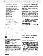 Предварительный просмотр 27 страницы Parkside PMFW 280 A2 Operation And Safety Notes