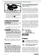 Предварительный просмотр 12 страницы Parkside PMNF 1350 A1 Operation And Safety Notes