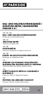 Parkside PMSHM 2 A1 Operation And Safety Notes preview