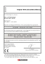 Preview for 58 page of Parkside PNTS 1400 G3 Translation Of Original Operation Manual