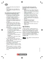 Предварительный просмотр 26 страницы Parkside PNTS 23 E Operation And Safety Notes