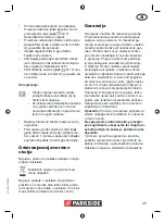 Предварительный просмотр 29 страницы Parkside PNTS 23 E Operation And Safety Notes