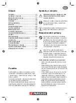 Предварительный просмотр 37 страницы Parkside PNTS 23 E Operation And Safety Notes