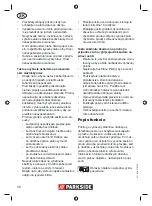 Предварительный просмотр 38 страницы Parkside PNTS 23 E Operation And Safety Notes