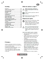 Предварительный просмотр 43 страницы Parkside PNTS 23 E Operation And Safety Notes