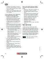 Предварительный просмотр 44 страницы Parkside PNTS 23 E Operation And Safety Notes