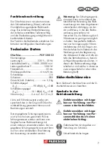 Preview for 7 page of Parkside POF 1200 C2 Translation Of The Original Instructions