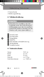 Preview for 48 page of Parkside PPKS 35 A1 Operation And Safety Notes