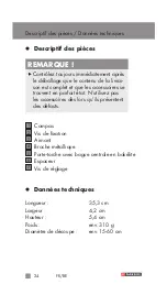 Preview for 24 page of Parkside PPKS 35 B2 Operation And Safety Notes Translation Of The Original Instructions