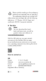 Предварительный просмотр 24 страницы Parkside PPKS 35 B3 Operation And Safety Notes Translation Of The Original Instructions