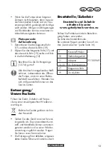 Предварительный просмотр 13 страницы Parkside PRP 400 A1 Translation Of The Original Instructions