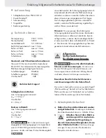 Предварительный просмотр 16 страницы Parkside PSBM 500 A1 -  6 Operation And Safety Notes