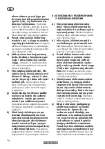 Предварительный просмотр 74 страницы Parkside PSBS 240 C2 Translation Of The Original Instructions