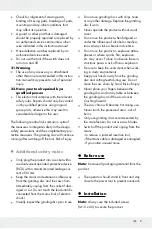 Preview for 9 page of Parkside PSG 85 A1 Original Instructions Manual