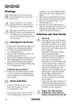 Preview for 12 page of Parkside PSG 85 B2 Translation Of The Original Instructions