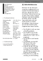 Preview for 83 page of Parkside PSHL 2 A2 Installation, Operating And Safety Information