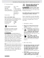 Preview for 8 page of Parkside PSS 250 A1 Operation And Safety Notes