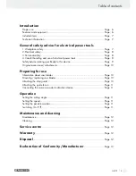 Preview for 5 page of Parkside PSTK 730 A1 Operation And Safety Notes Translation Of Original Operation Manual